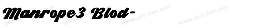Manrope3 Blod字体转换